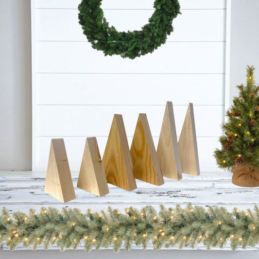 Unfinished Wood Christmas Trees