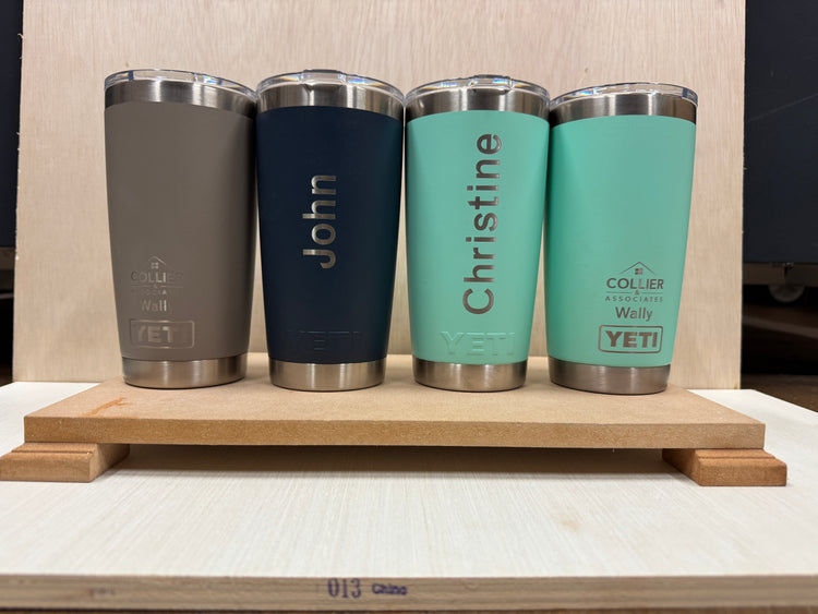 Custom Laser Work Drinkware