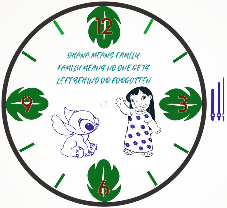 Lilo and Stitch Clock