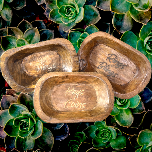 Wood Dough Bowls