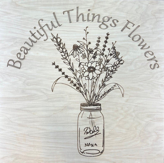 Custom Laser engraved sign