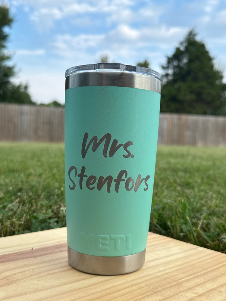 Custom Laser Work Drinkware